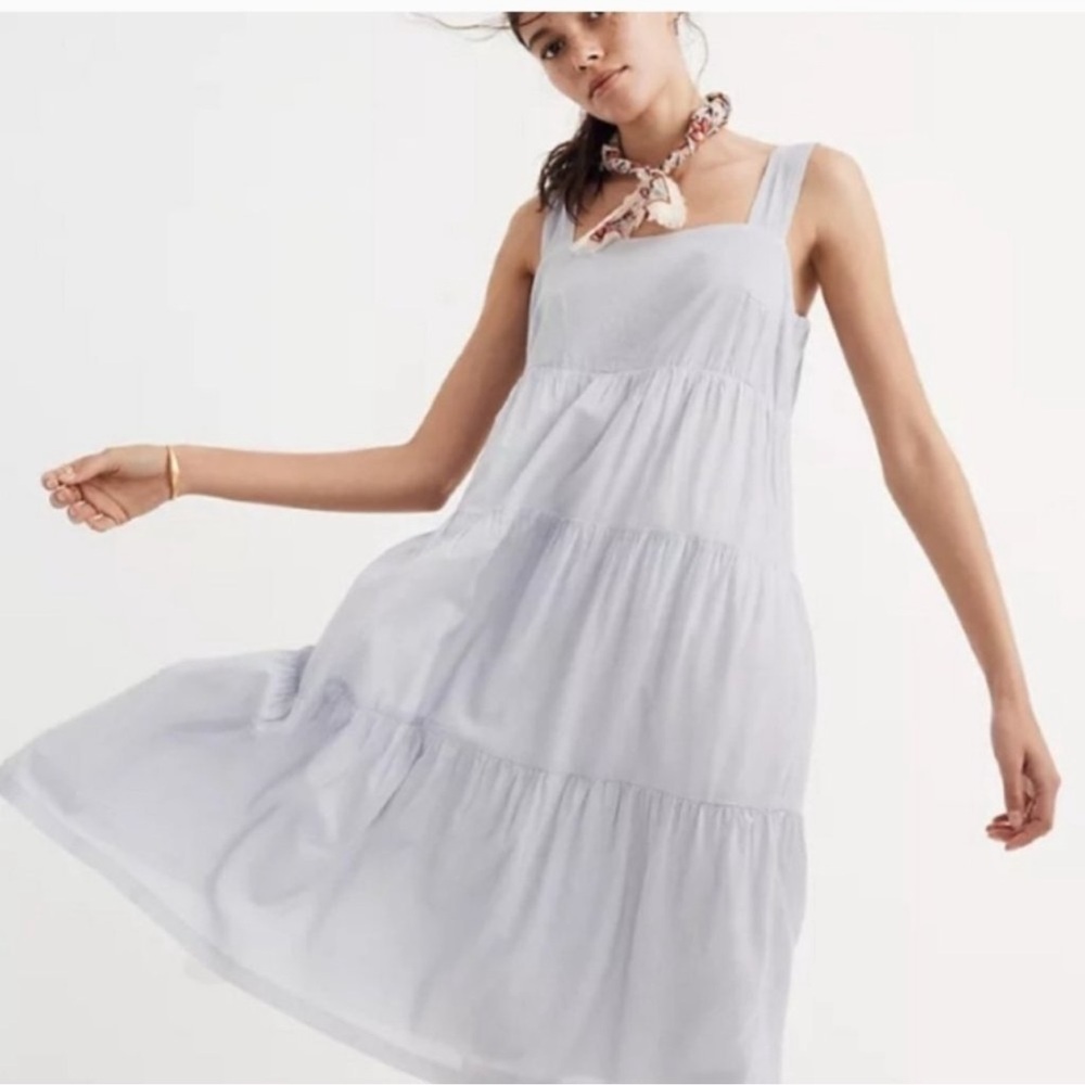 Madewell tiered lightweight cotton dress